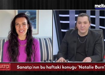 Raif Akyüz dünyaca ünlü aktris Natalie Burn’u programında konuk etti