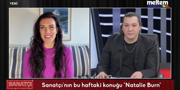 Raif Akyüz dünyaca ünlü aktris Natalie Burn’u programında konuk etti