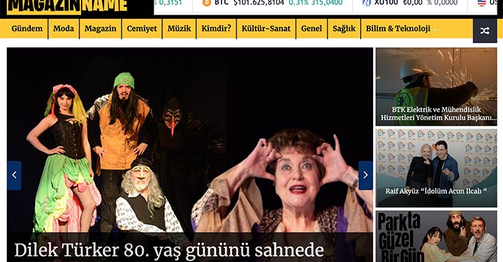 Sanat, cemiyet ve magazin dünyasının kalbi magazinname.com’da atıyor